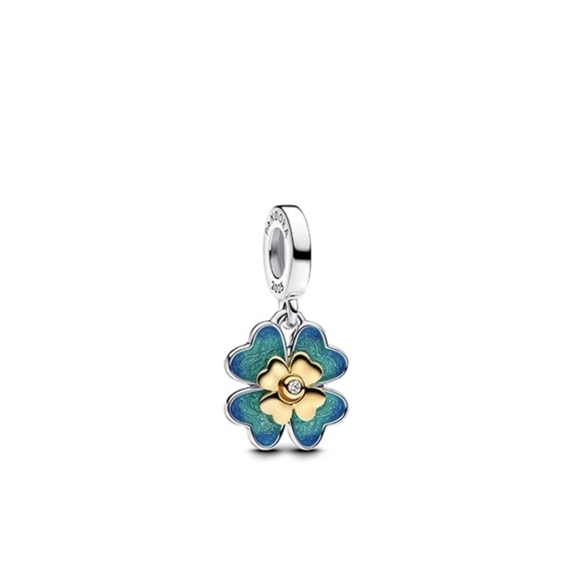 Pandora Jewelry - Pandora Spinnable Four Leaf Clover Lab-Grown Diamond Dangle Charm 763624C01